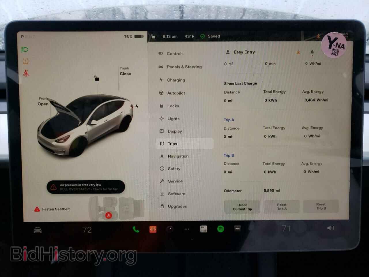 2022 TESLA MODEL Y - VIN: 7SAYGAEE8NF524081 - Фото 9