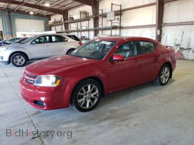 2012 Dodge AVENGER AVENGER R/, red — VIN 1C3CDZBG6CN270751, Copart