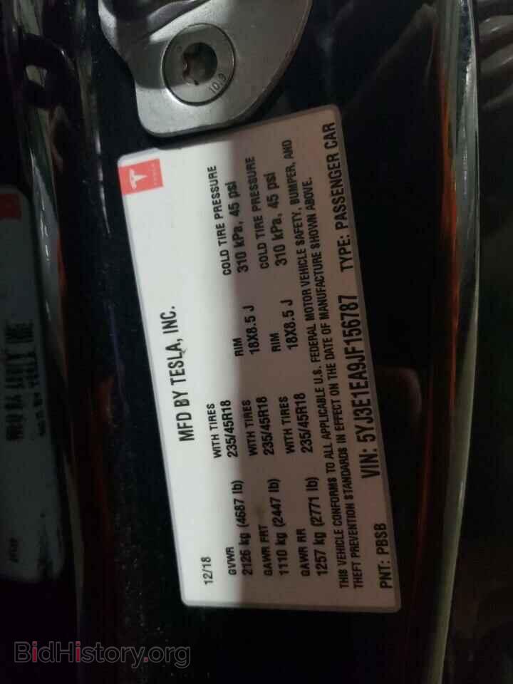 2018 TESLA MODEL 3 - VIN: 5YJ3E1EA9JF156787 - Photo 12