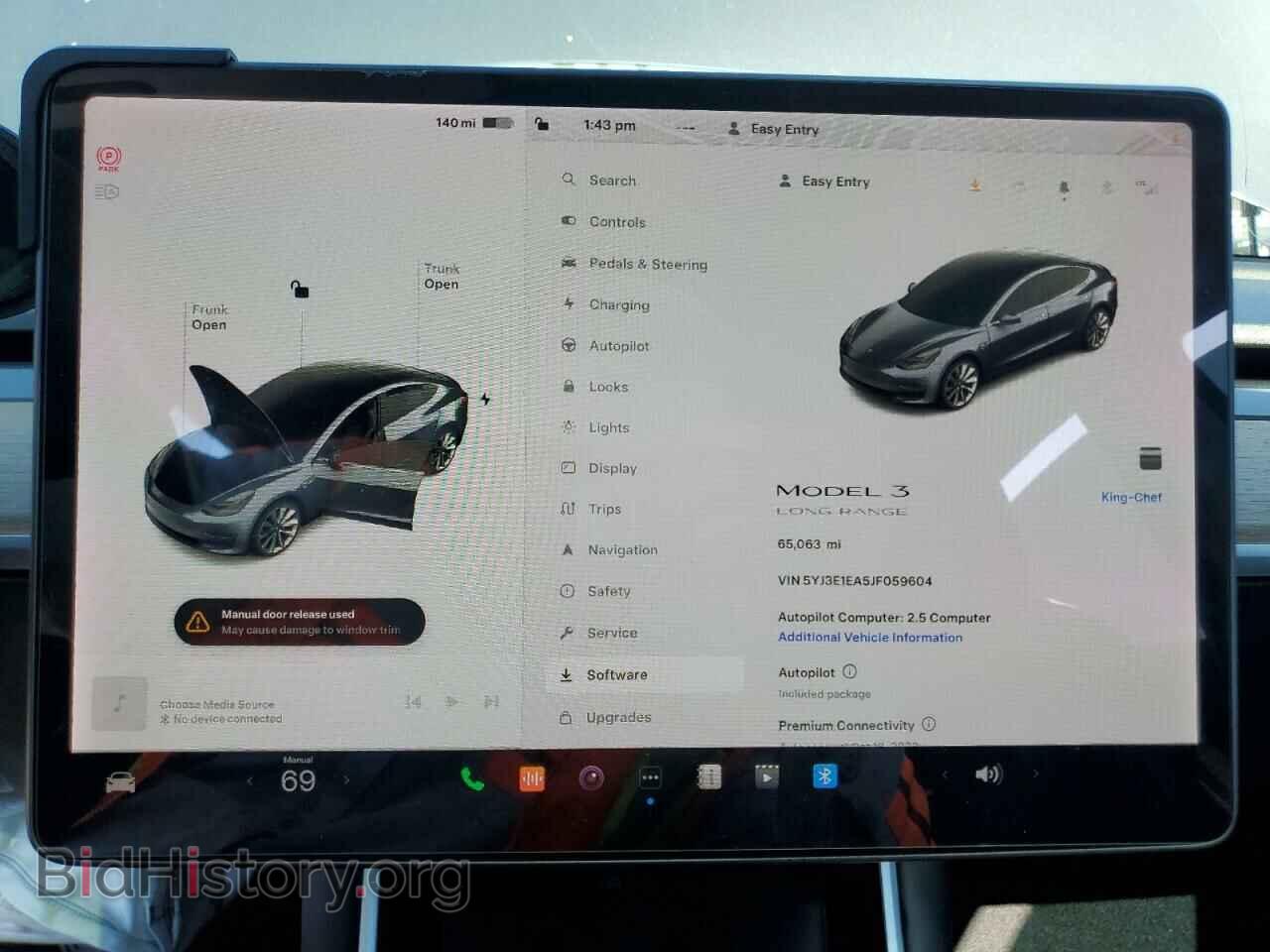 2018 TESLA MODEL 3 - VIN: 5YJ3E1EA5JF059604 - Фото 9
