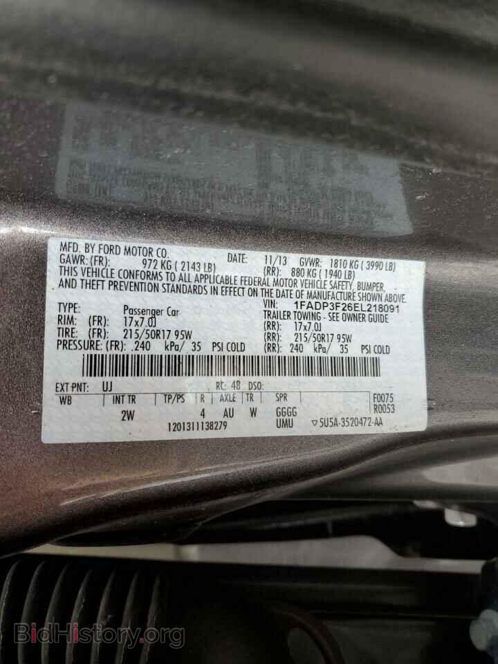 2014 FORD FOCUS - VIN: 1FADP3F26EL218091 - Photo 12