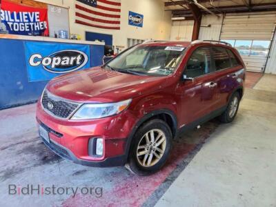 2014 Kia SORENTO LX, burgundy — VIN 5XYKTCA68EG524700, Copart