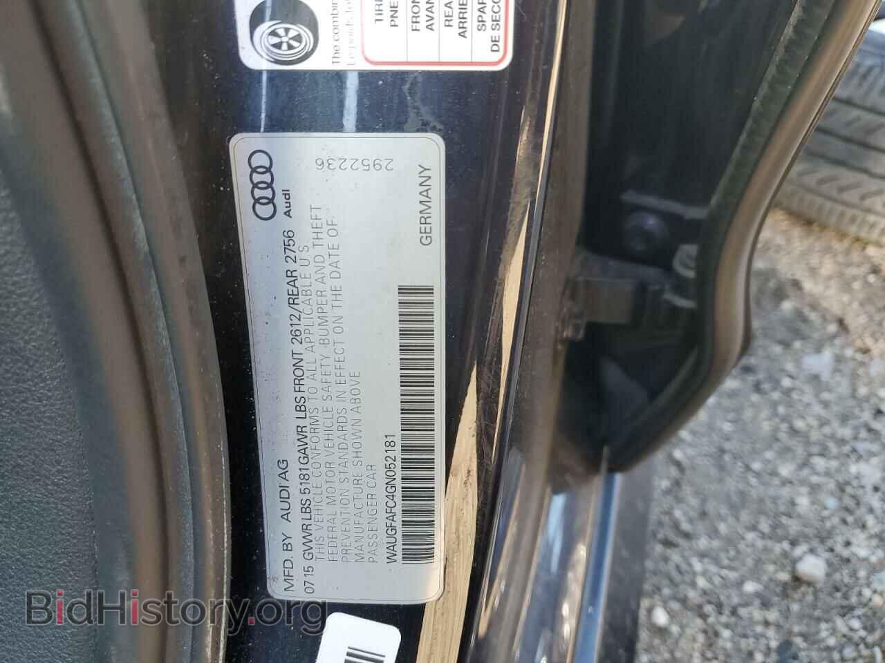 2016 AUDI A6 - VIN: WAUGFAFC4GN052181 - Фото 13