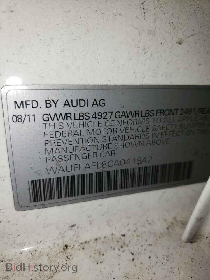 2012 AUDI A4 - VIN: WAUFFAFL8CA041942 - Фото 13