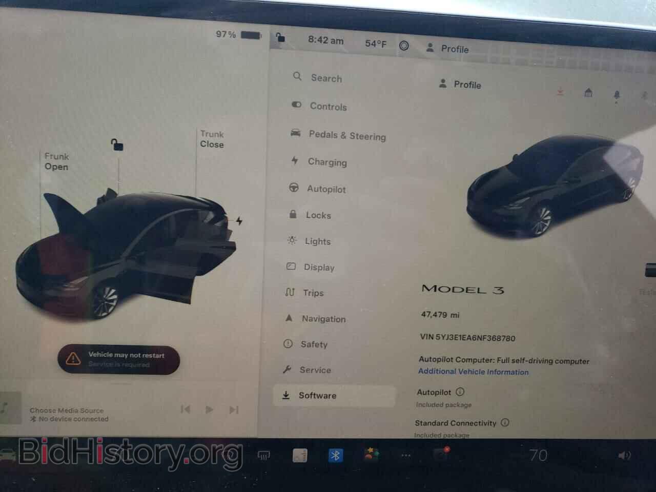 2022 TESLA MODEL 3 - VIN: 5YJ3E1EA6NF368780 - Фото 9
