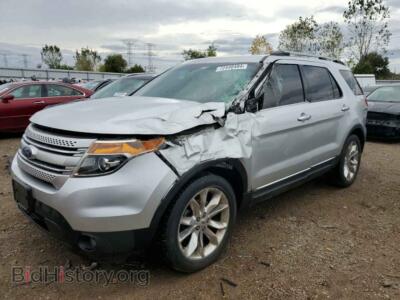 2012 Ford EXPLORER XLT, silver — VIN 1FMHK7D83CGA30235, Copart
