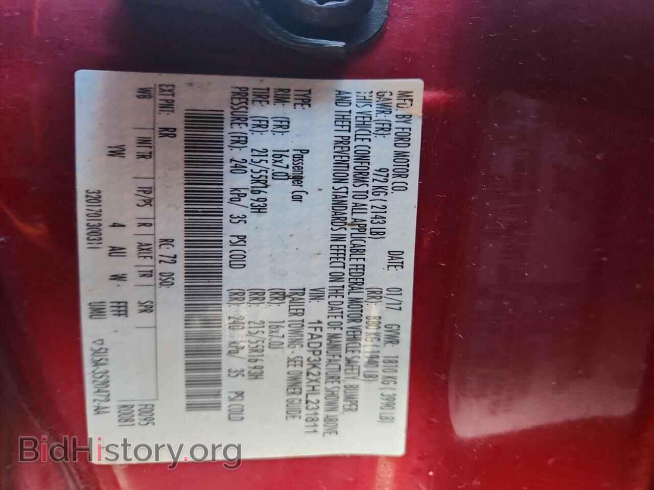 2017 FORD FOCUS - VIN: 1FADP3K2XHL231811 - Фото 13