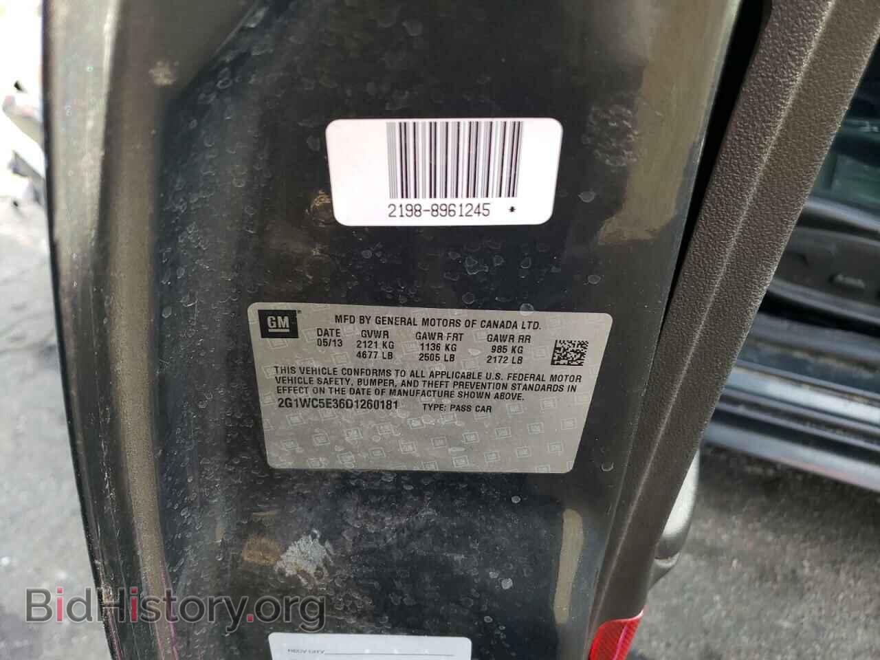 2013 CHEVROLET IMPALA - VIN: 2G1WC5E36D1260181 - Фото 12