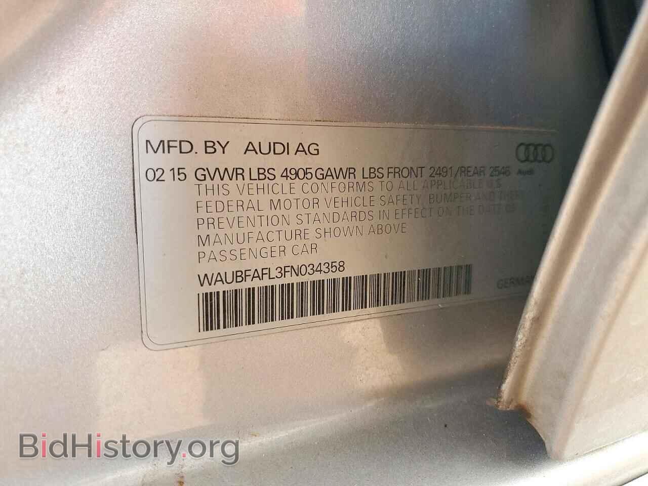 2015 AUDI A4 - VIN: WAUBFAFL3FN034358 - Photo 12