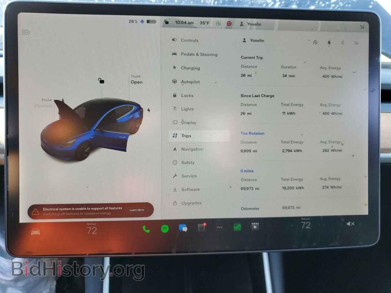 2019 TESLA MODEL 3 - VIN: 5YJ3E1EBXKF210902 - Фото 9
