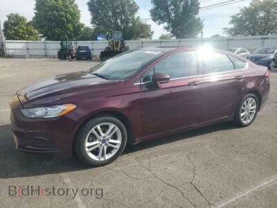 2018 Ford FUSION SE, темно-бордовый — VIN 3FA6P0HD1JR130633, Copart