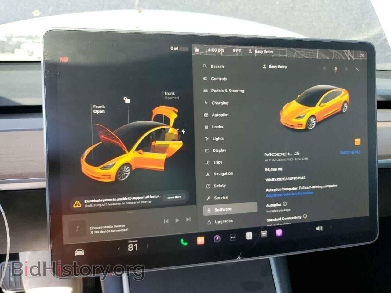 2020 TESLA MODEL 3 - VIN: 5YJ3E1EA4LF807942 - Фото 9