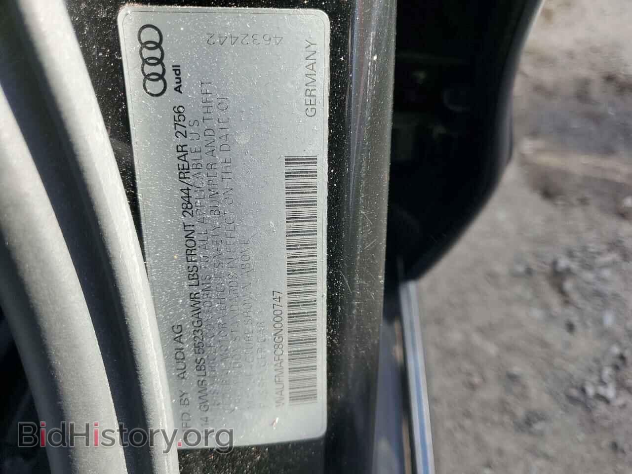 2016 AUDI A6 - VIN: WAUFMAFC8GN000747 - Фото 12
