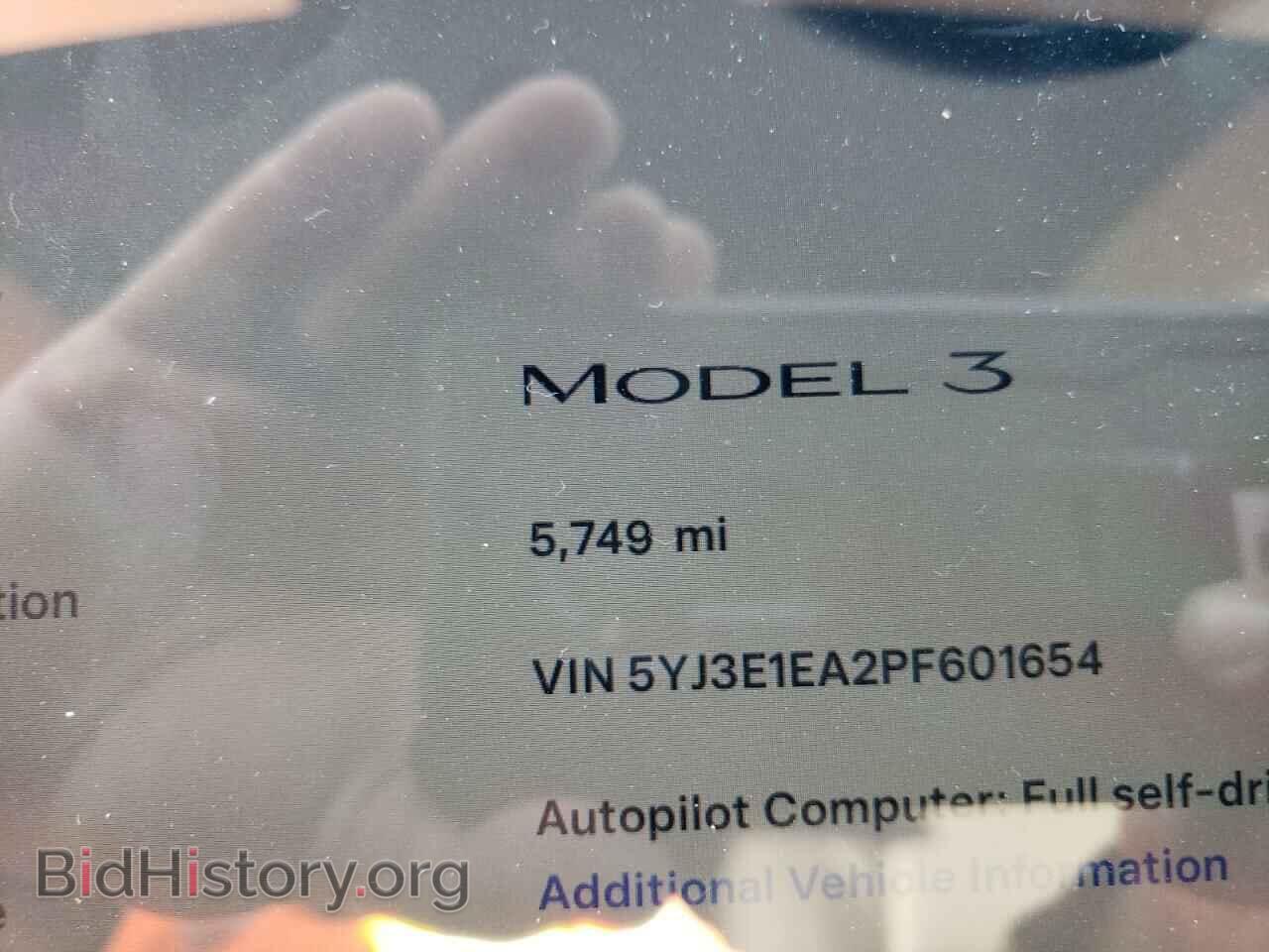 2023 TESLA MODEL 3 - VIN: 5YJ3E1EA2PF601654 - Фото 9