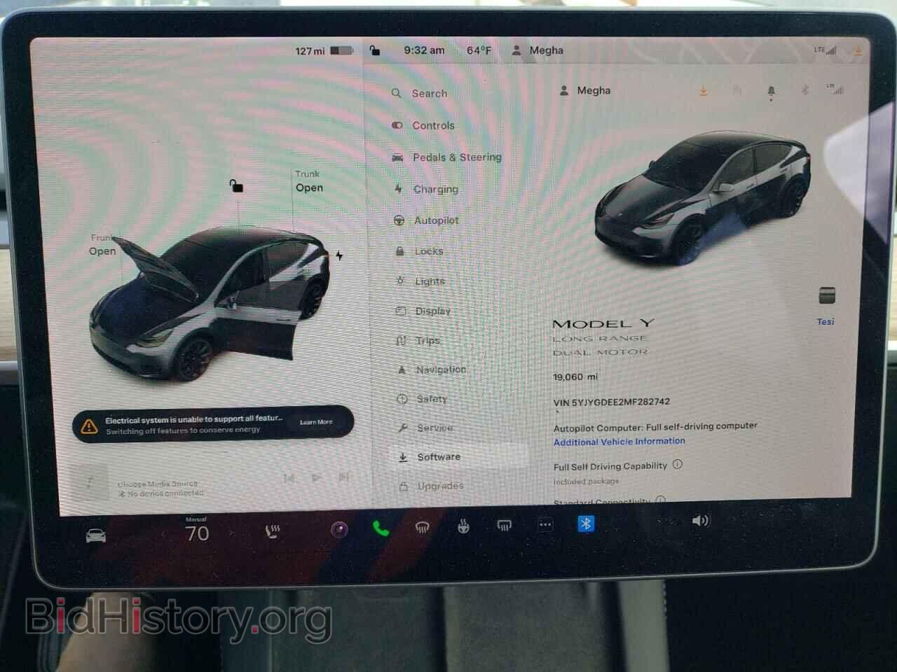 2021 TESLA MODEL Y - VIN: 5YJYGDEE2MF282742 - Фото 9