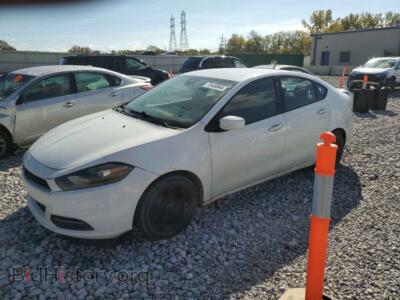 2015 Dodge DART SXT, white — VIN 1C3CDFBB8FD265645, Copart