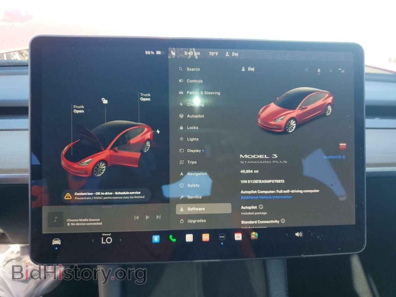 2021 TESLA MODEL 3 - VIN: 5YJ3E1EA5MF076813 - Фото 9