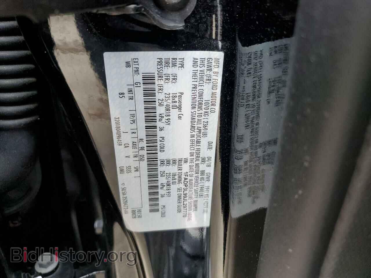 2018 FORD FOCUS - VIN: 1FADP3L99JL297770 - Фото 12