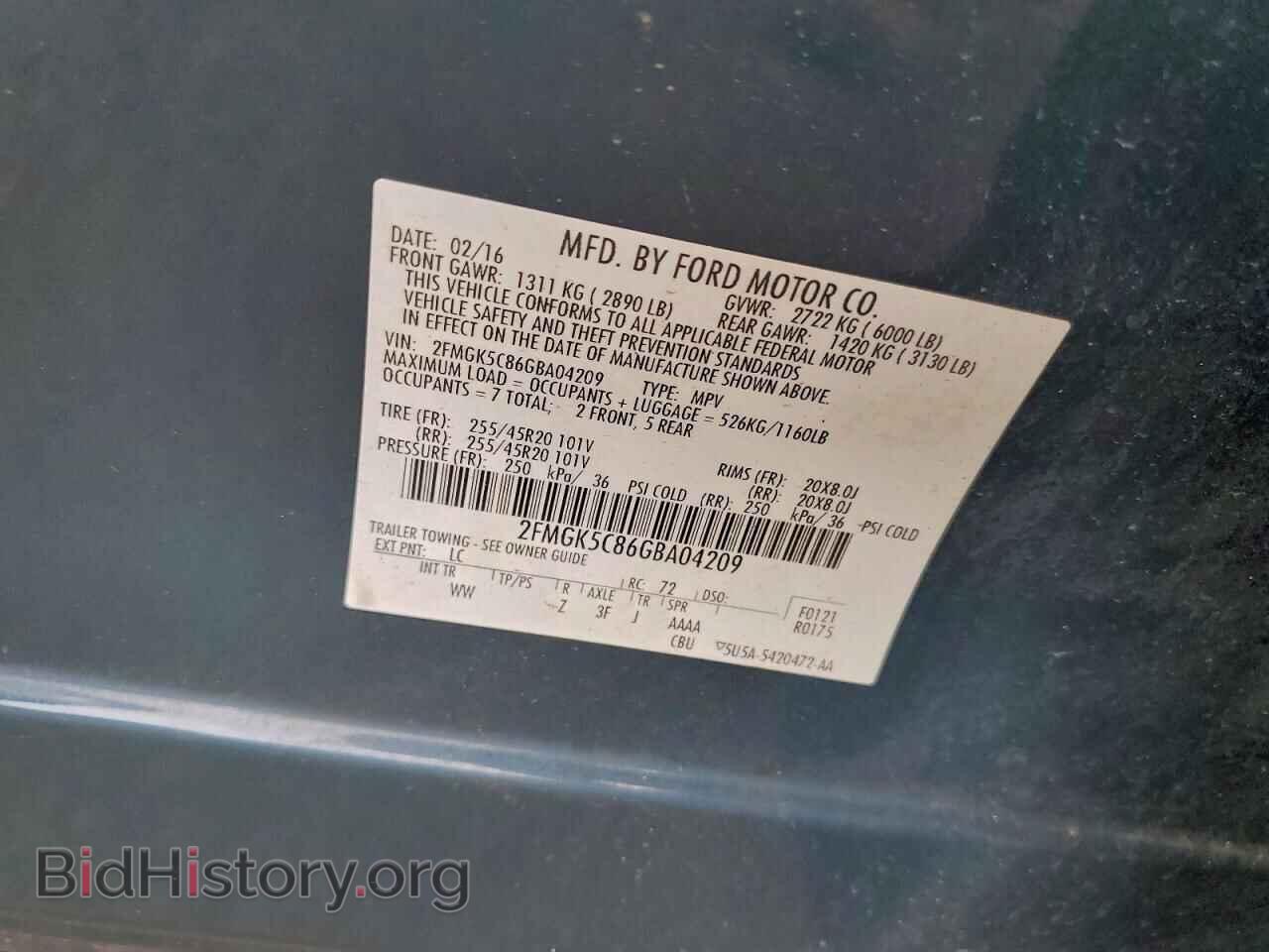 2016 FORD FLEX - VIN: 2FMGK5C86GBA04209 - Photo 13