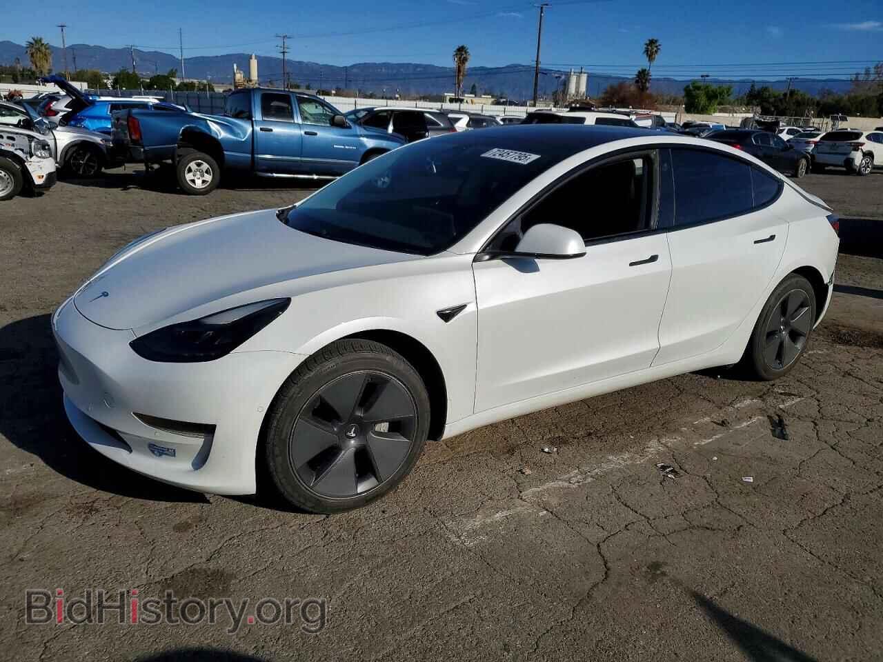 Photo 5YJ3E1EA2MF873746 - TESLA MODEL 3 2021