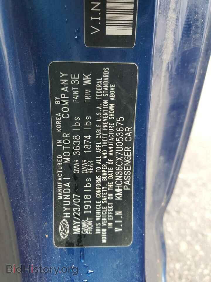 2007 HYUNDAI ACCENT - VIN: KMHCN36CX7U053675 - Фото 12
