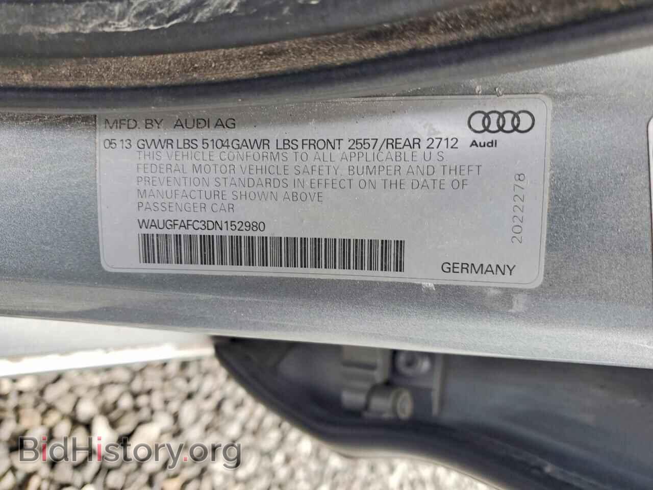 2013 AUDI A6 - VIN: WAUGFAFC3DN152980 - Photo 12