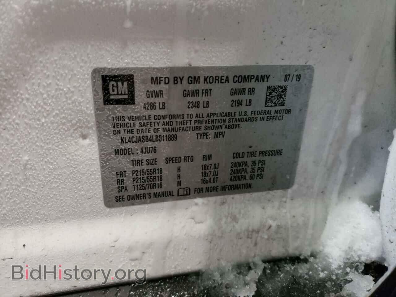 2020 BUICK ENCORE - VIN: KL4CJASB4LB011889 - Фото 13
