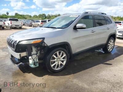 2014 Jeep CHEROKEE Limited, silver — VIN 1C4PJLDS9EW103642, Copart