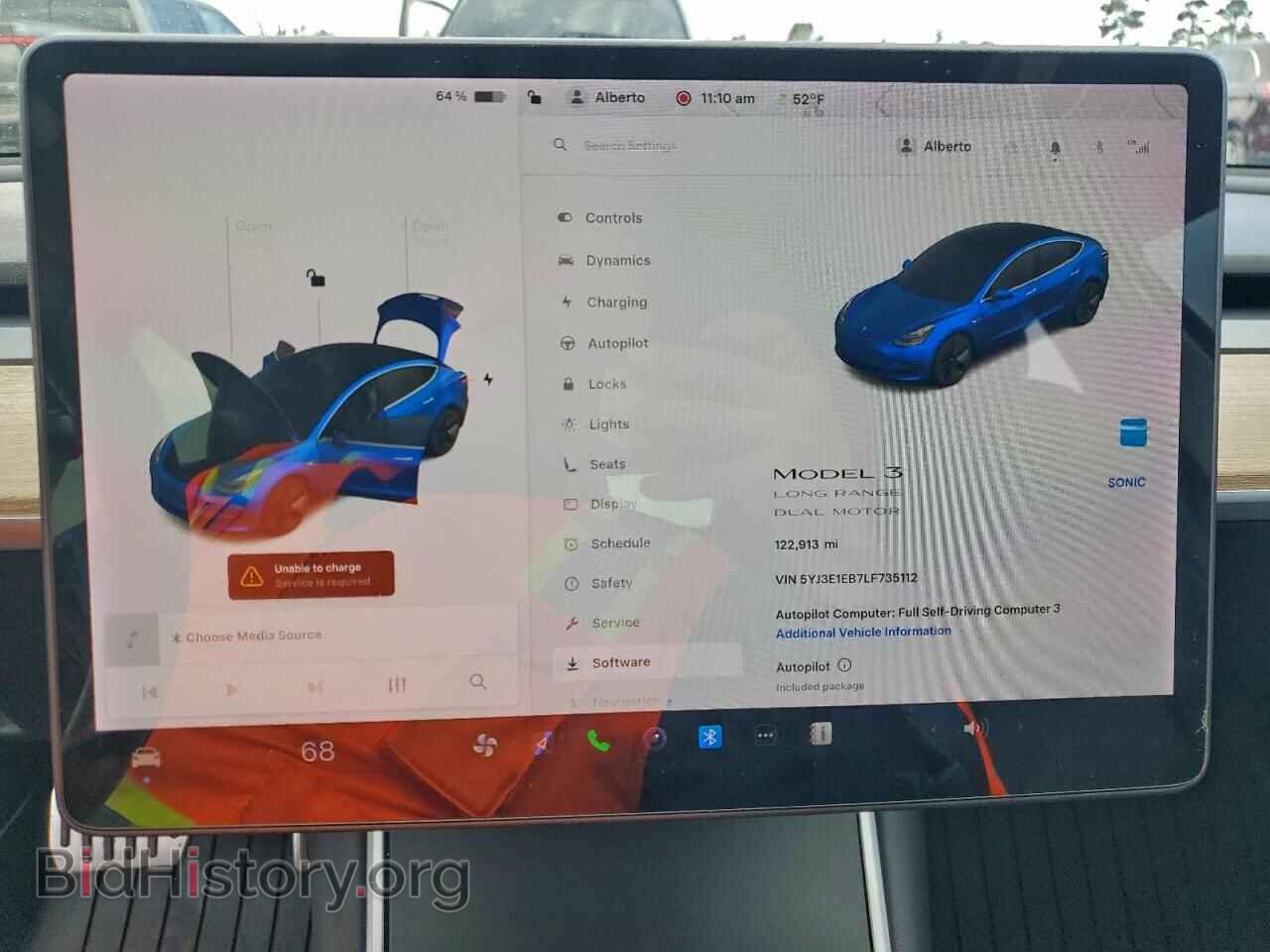 2020 TESLA MODEL 3 - VIN: 5YJ3E1EB7LF735112 - Фото 9