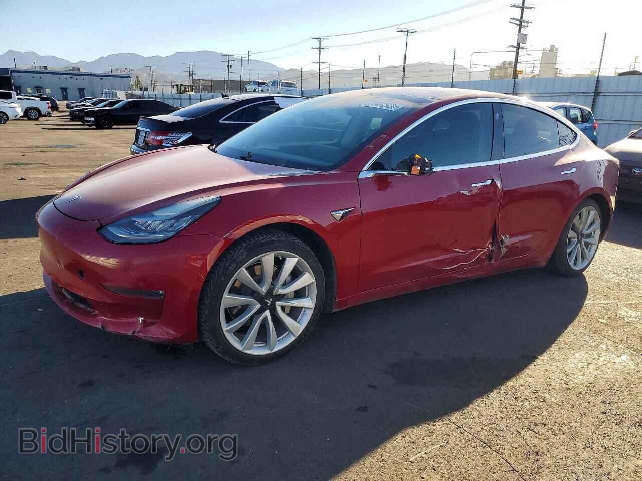 2018 Tesla MODEL 3 (VIN 5YJ3E1EA7JF003566) — photo 1 of 15, Copart, damage: front end