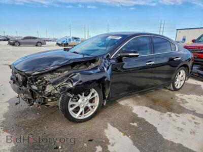 2012 Nissan MAXIMA S, черный — VIN 1N4AA5AP5CC839578, Copart