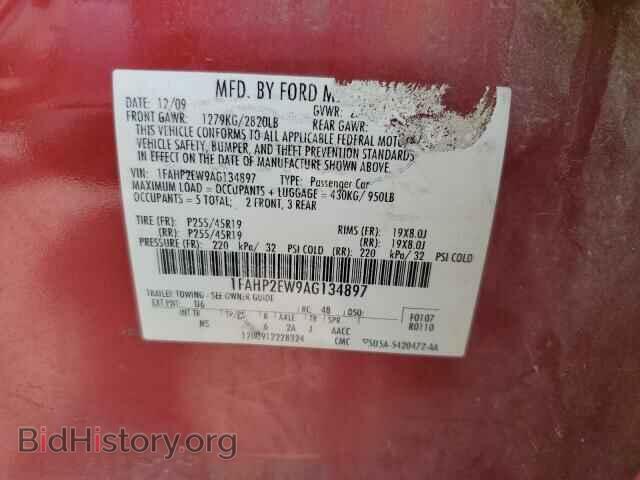 2010 FORD TAURUS - VIN: 1FAHP2EW9AG134897 - Фото 12