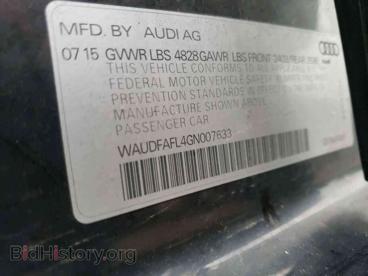 2016 AUDI A4 - VIN: WAUDFAFL4GN007633 - Photo 12