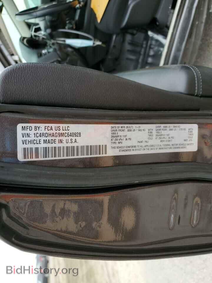 2021 DODGE DURANGO - VIN: 1C4RDHAG9MC640928 - Фото 14