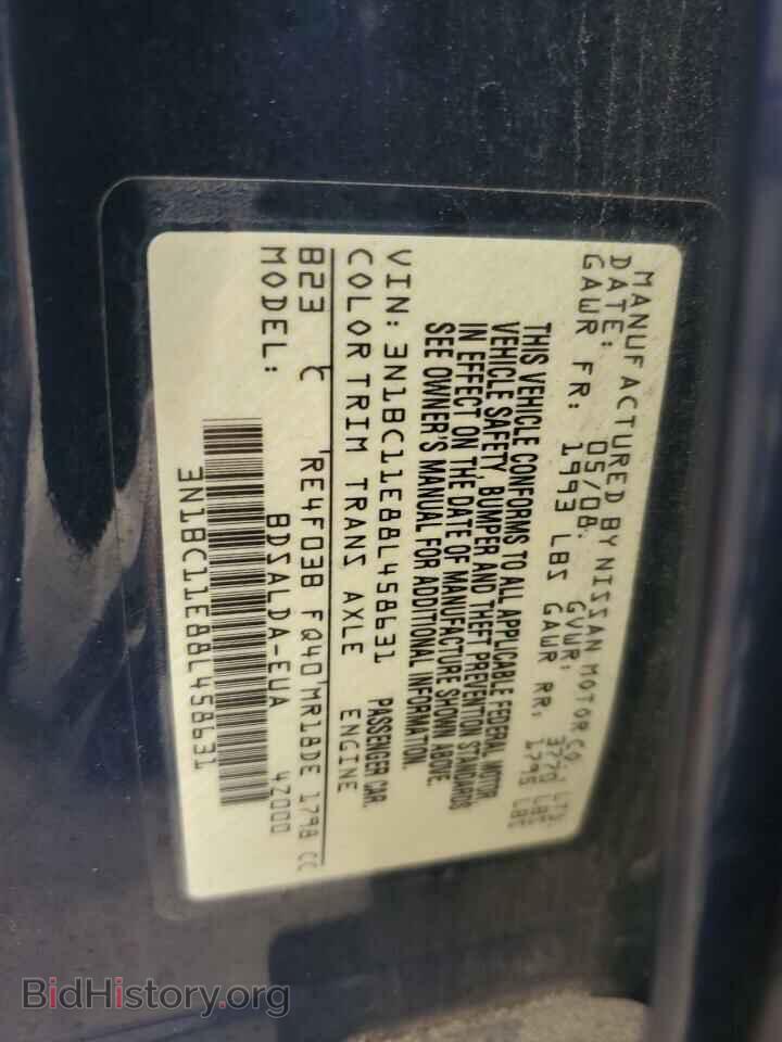 2008 NISSAN VERSA - VIN: 3N1BC11E88L458631 - Фото 12