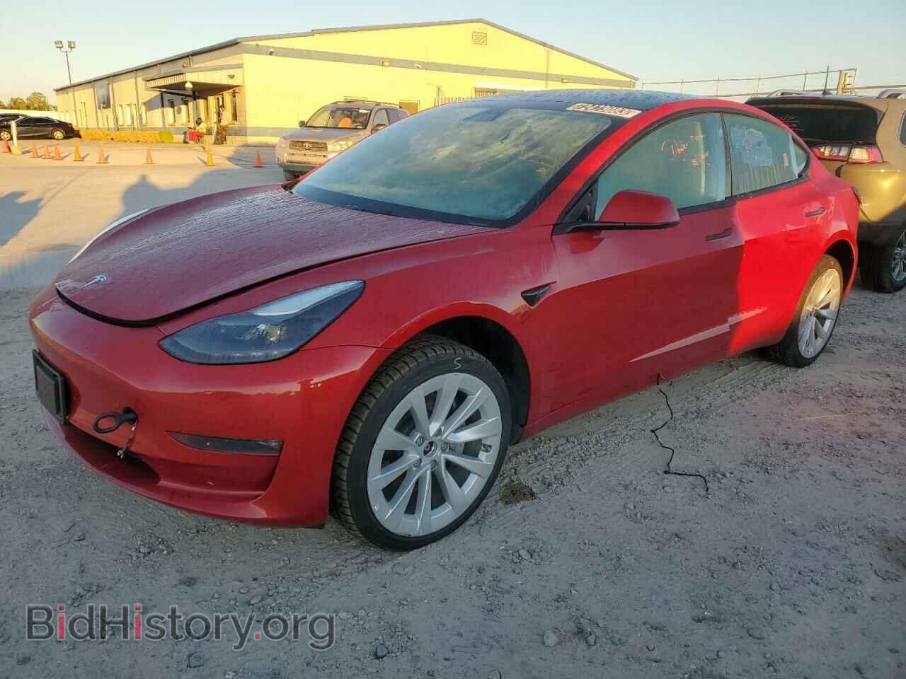 Photo 5YJ3E1EB7NF145012 - TESLA MODEL 3 2022