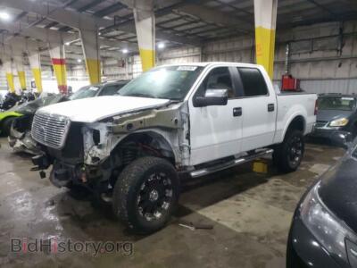 2007 Ford F-150 F150 SUPER, white — VIN 1FTPW14VX7FB33753, Copart