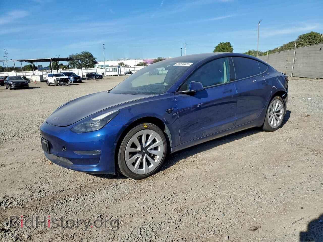 Photo 5YJ3E1EB3NF142575 - TESLA MODEL 3 2022