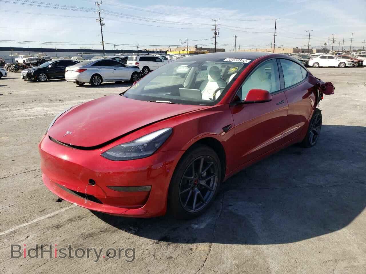 Photo 5YJ3E1EA5NF374005 - TESLA MODEL 3 2022