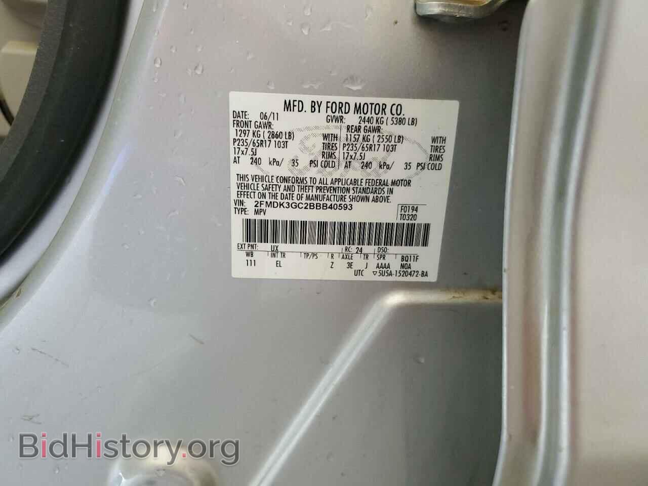 2011 FORD EDGE - VIN: 2FMDK3GC2BBB40593 - Photo 13