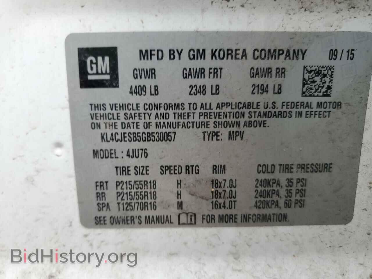 2016 BUICK ENCORE - VIN: KL4CJESB5GB530057 - Photo 13