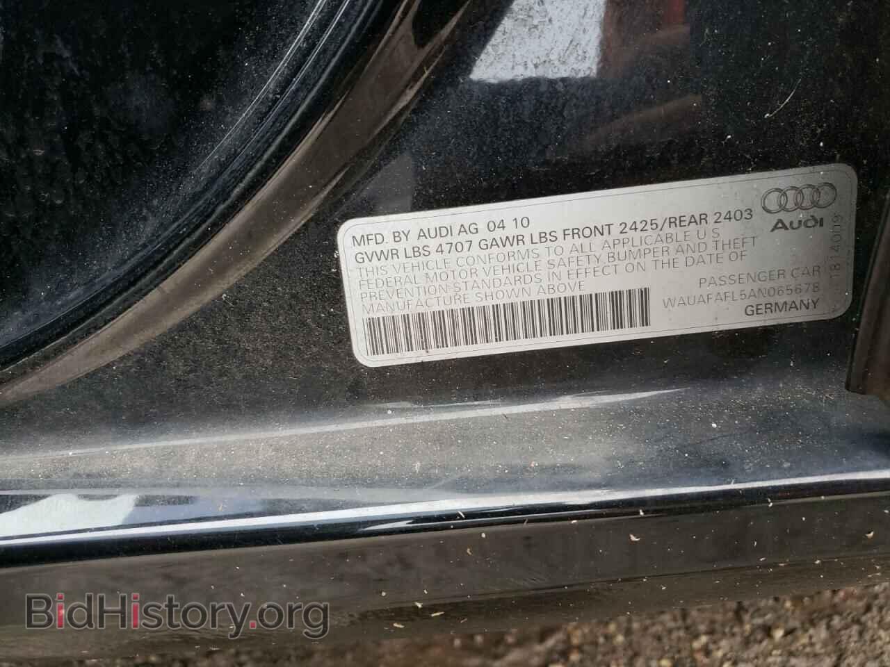 2010 AUDI A4 - VIN: WAUAFAFL5AN065678 - Фото 12