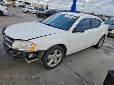 2013 Dodge AVENGER SE, white — VIN 1C3CDZAB3DN646135, Copart