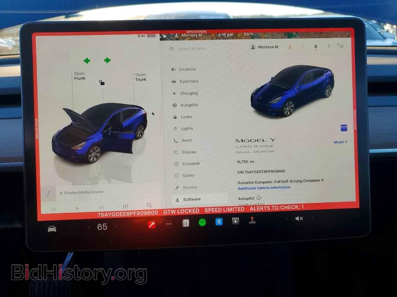 2023 TESLA MODEL Y - VIN: 7SAYGDEE8PF909600 - Фото 9