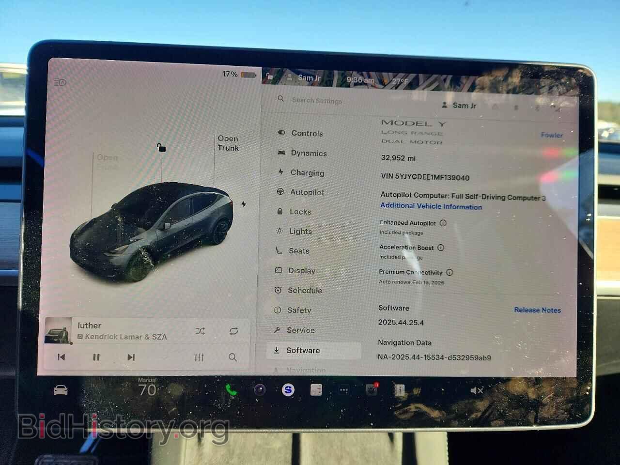 2021 TESLA MODEL Y - VIN: 5YJYGDEE1MF139040 - Photo 9