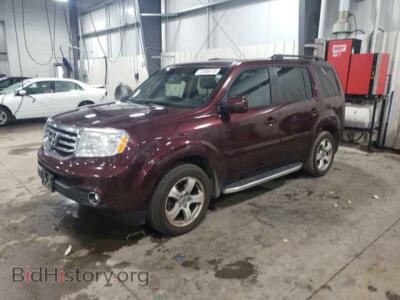 2015 Honda PILOT Pilot EXL, бордовый — VIN 5FNYF4H5XFB040900, Copart