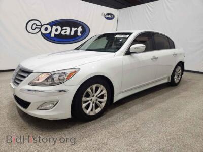 2012 Hyundai GENESIS 3.8L, white — VIN KMHGC4DD9CU186253, Copart