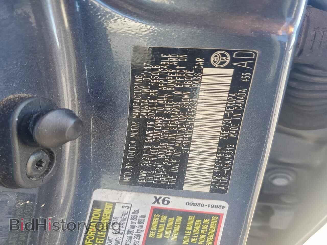 2017 TOYOTA COROLLA - VIN: 2T1BPRHE2HC845233 - Фото 12