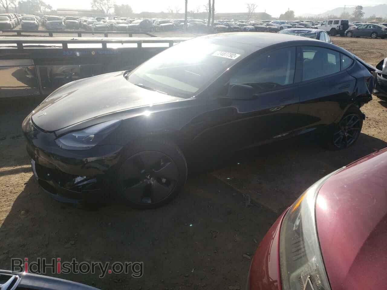Photo 5YJ3E1EA9NF373424 - TESLA MODEL 3 2022