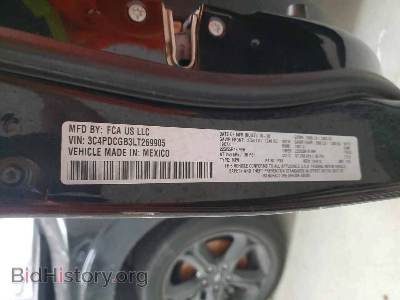 2020 DODGE JOURNEY - VIN: 3C4PDCGB3LT269905 - Фото 13